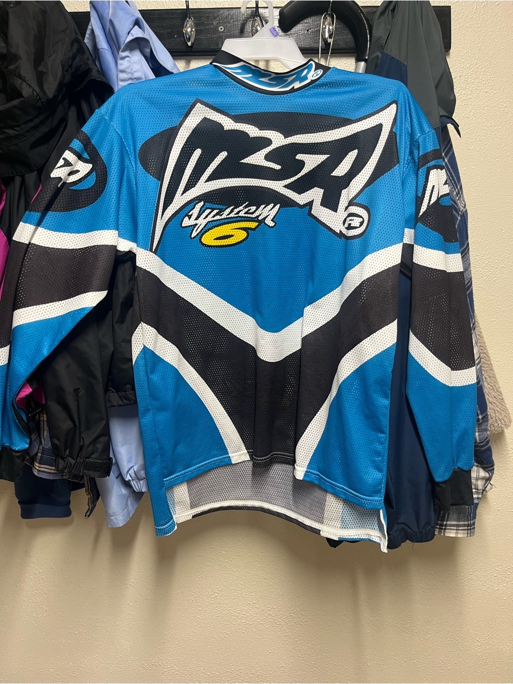 MSR Blue and Black Men’s Jersey vintage Sz XL